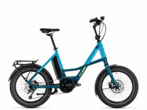 Cube Compact Sport Hybrid 500 blue´n´lime 2023 20"; 500 Wh Wave