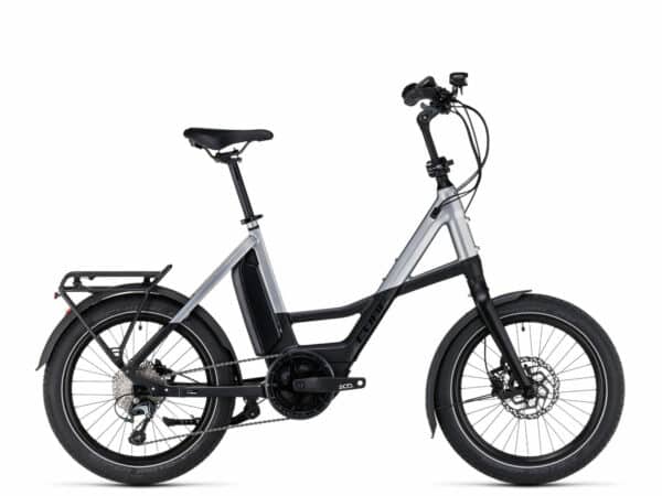 Cube Compact Sport Hybrid 500 black´n´polarsilver 2023 20"; 500 Wh Wave